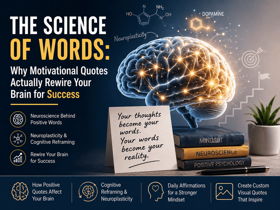 The Science of Words: Why Motivational Quotes Actually Rewire Your Brain for Success